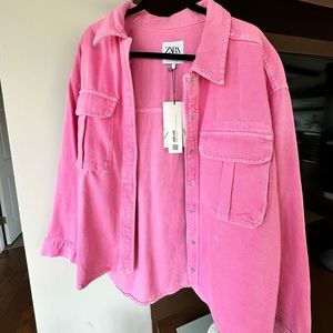Pink Denim Jacket Size Small